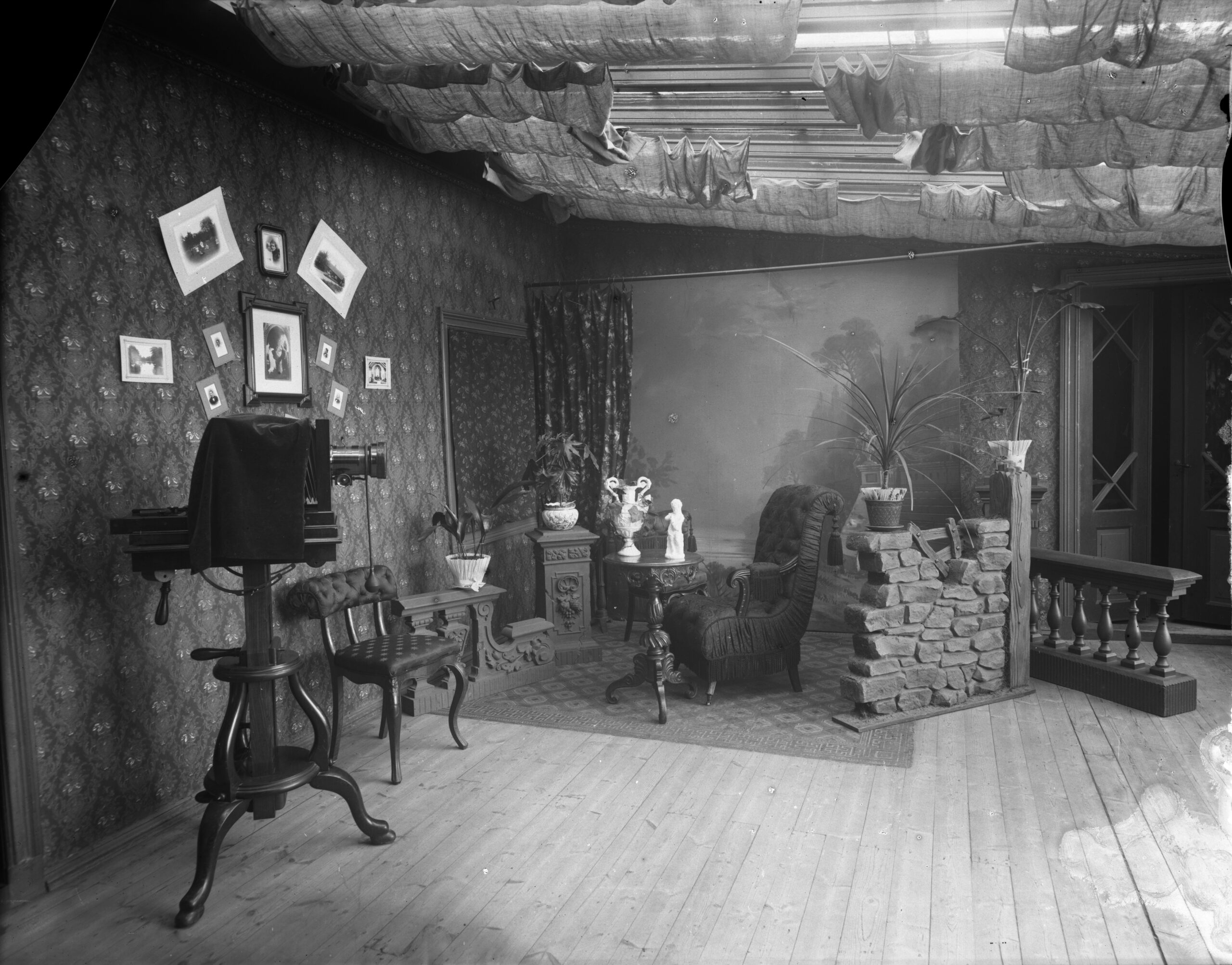 En fotoatelje, tidigt 1900-tal